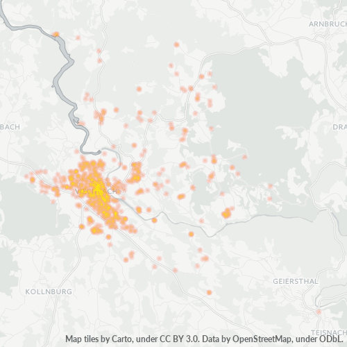 Heatmap für plz 94234