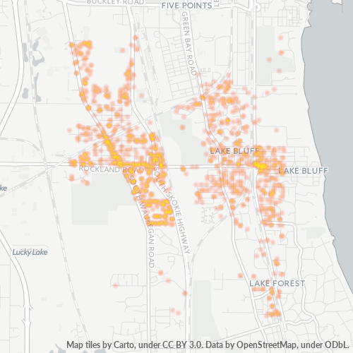 60044 Business Density Heatmap