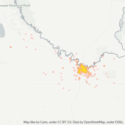 3564 Business Density Heatmap
