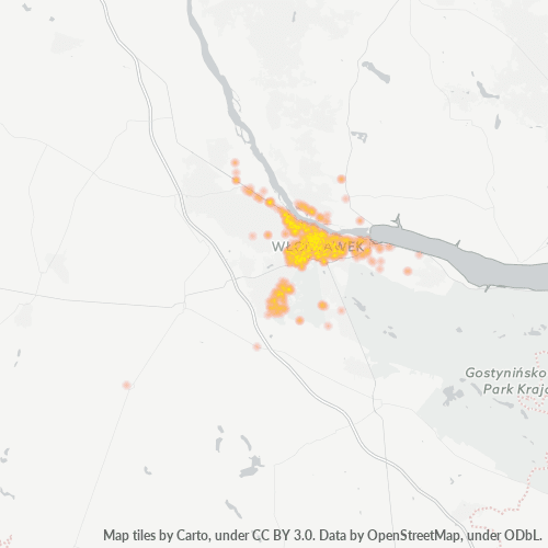 87-800 Mapa intensywności działalności gospodarczej