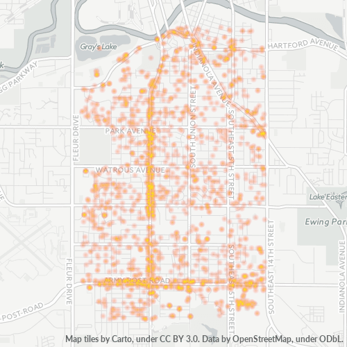 50315 Business Density Heatmap