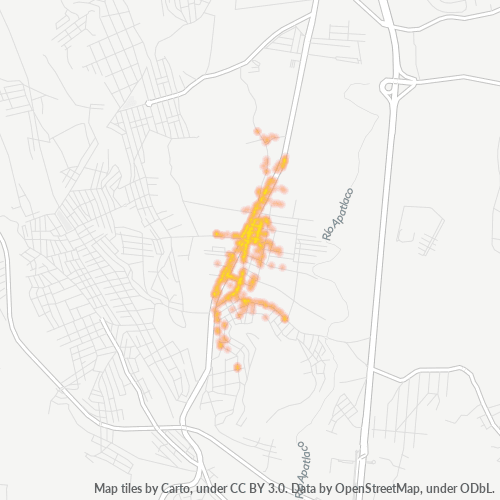 62586 Mapa de calor de densidad empresarial