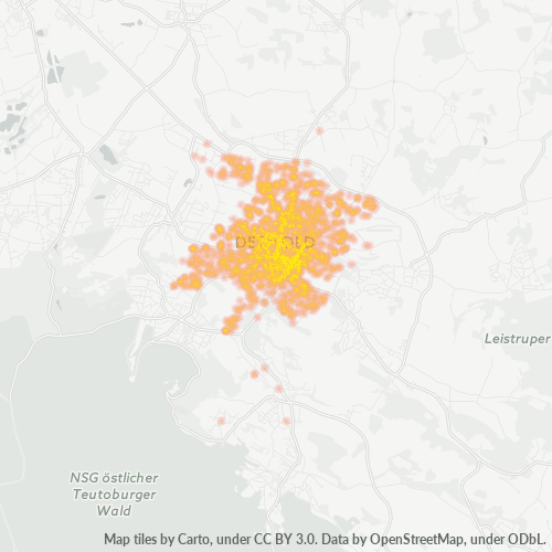 32756 Standortdichte-Heatmap