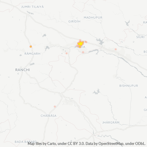 826001 व्यावसायिक घनत्व हीटमैप