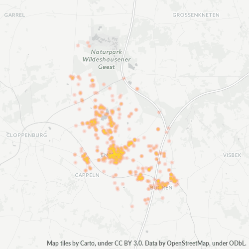 49685 Standortdichte-Heatmap