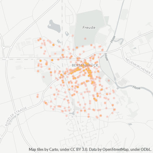 49593 Standortdichte-Heatmap