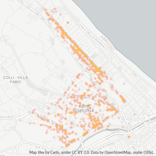 Mappa di calore per cap 65124