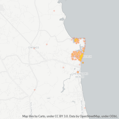 20714 Business Density Heatmap