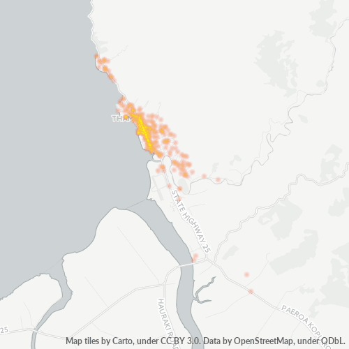 3500 Business Density Heatmap