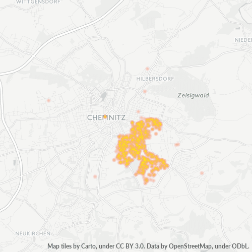 09126 Standortdichte-Heatmap