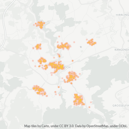 Heatmap für plz 72401