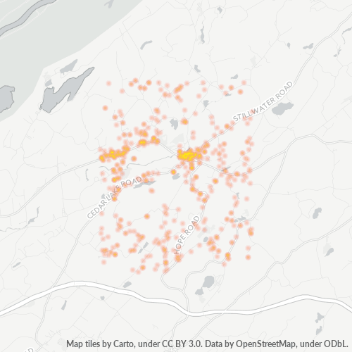 07825 Business Density Heatmap