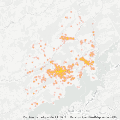 Heatmap für plz 51789