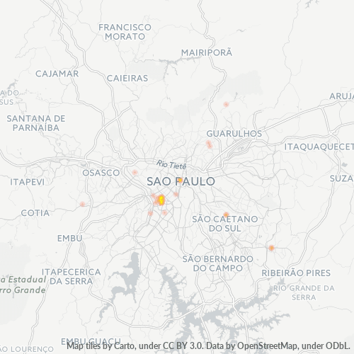 04530-000 Mapa de calor de densidad empresarial