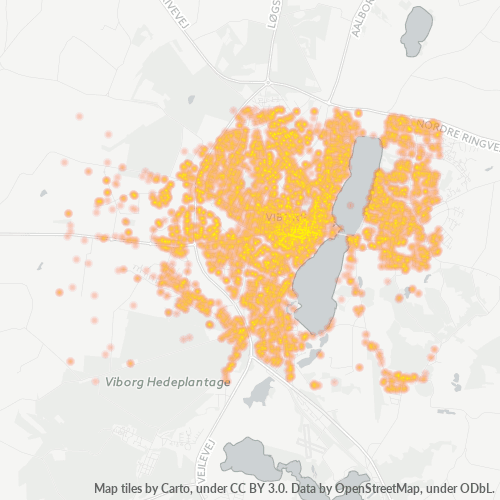 8800 Heatmap over forretningstæthed