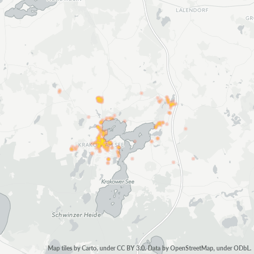 Heatmap für plz 18292