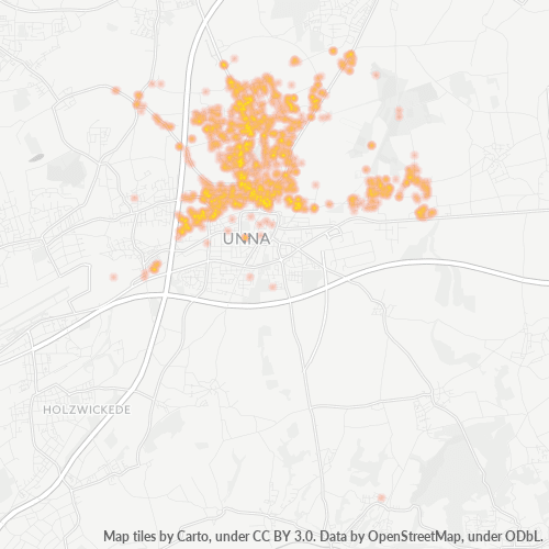59425 Standortdichte-Heatmap