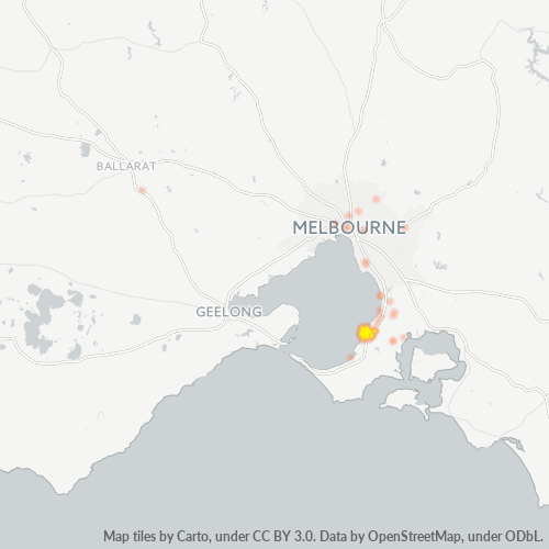 3931 Business Density Heatmap
