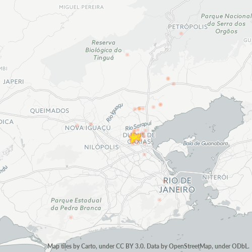 25025-000 Mapa de calor de densidad empresarial