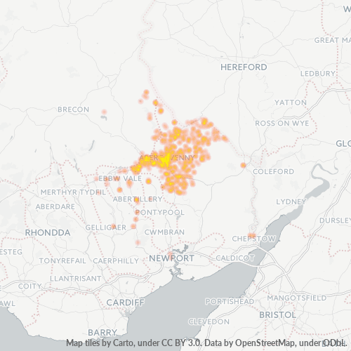 NP7 Business Density Heatmap
