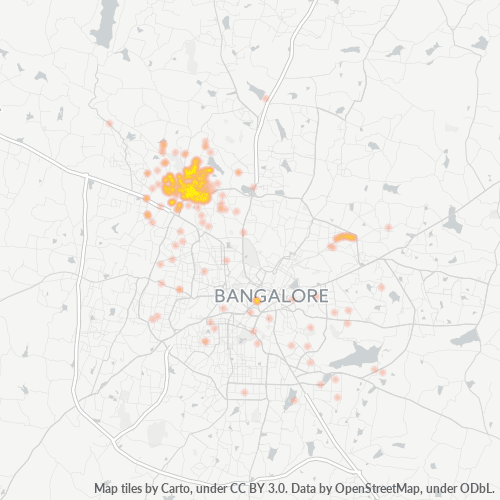 560013 Business Density Heatmap