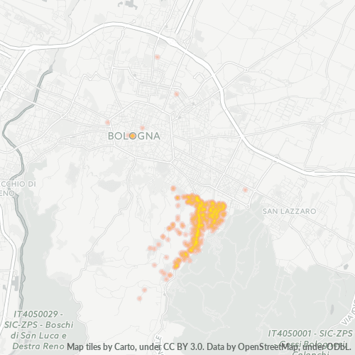 40141 Mappa di concentrazione per la densità di aziende