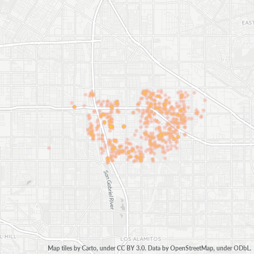 90702 Business Density Heatmap