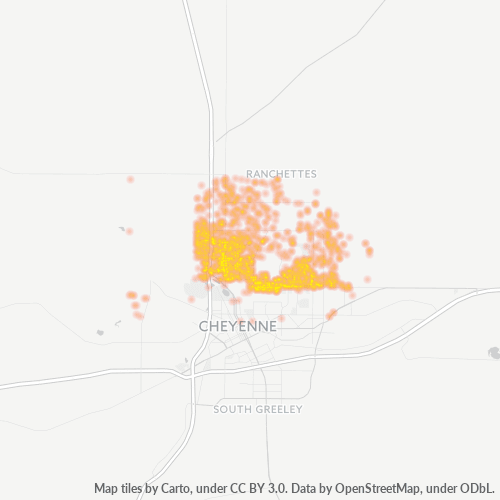 82009 Business Density Heatmap