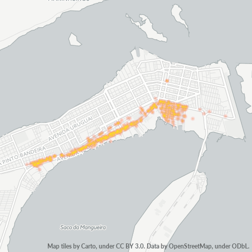 96202-000 Mapa de calor de densidad empresarial