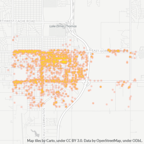 73501 Business Density Heatmap