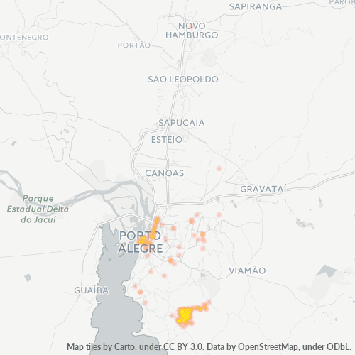 91790-000 Mapa de calor de densidad empresarial