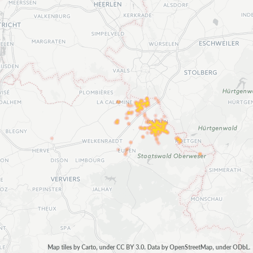Heatmap voor postcode 4730