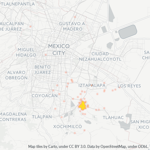 09900 Mapa de calor de densidad empresarial