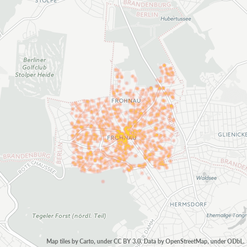 Heatmap für plz 13465