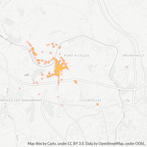 Heatmap voor postcode 6181