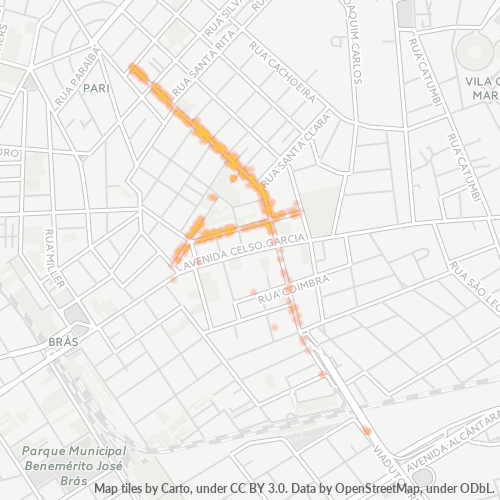 03017-000 Mapa de calor de densidad empresarial