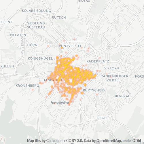 Heatmap für plz 52064
