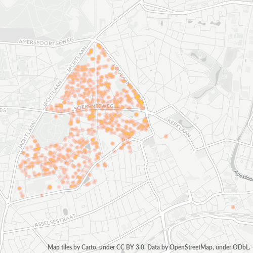 Heatmap voor postcode 7314