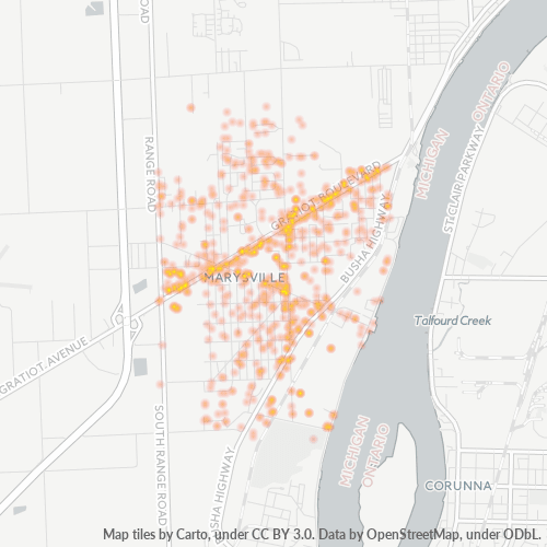 48040 Business Density Heatmap