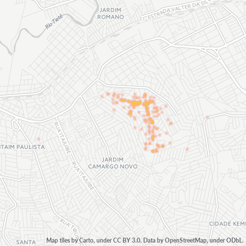 08122-000 Heatmap de Densidade da Empresa