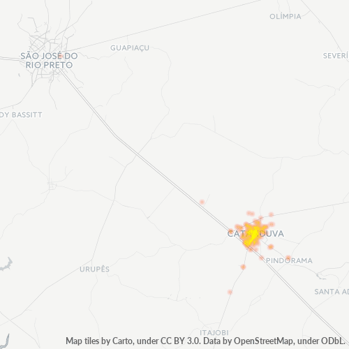 15800-000 Mapa de calor de densidad empresarial