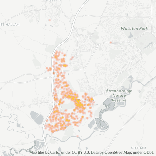 NG10 Business Density Heatmap