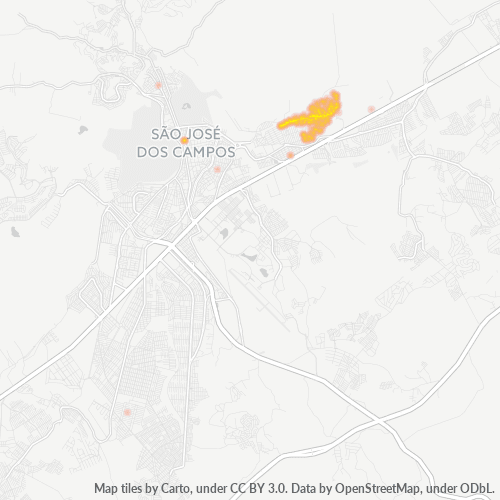 12221-000 Heatmap de Densidade da Empresa