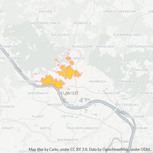 Heatmap für plz 56567