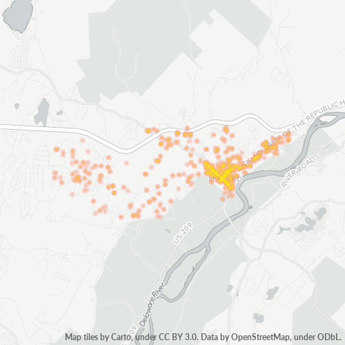 18337 Business Density Heatmap
