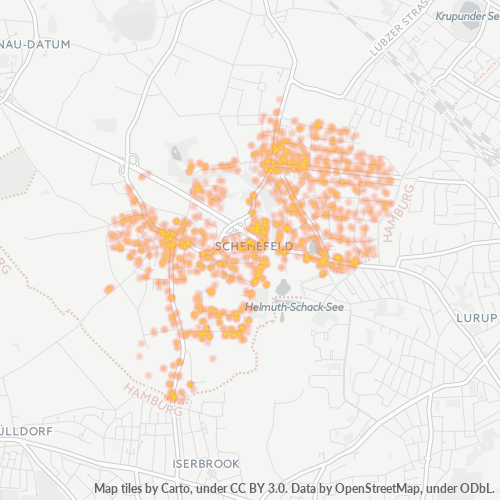 Heatmap für plz 22869