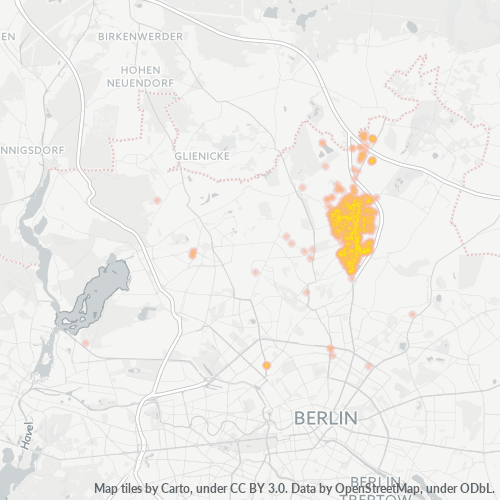 Heatmap für plz 13127