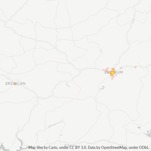 25100 Şirket Yoğunluğu Isı Haritası
