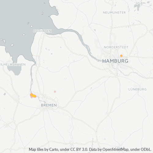 27804 Standortdichte-Heatmap