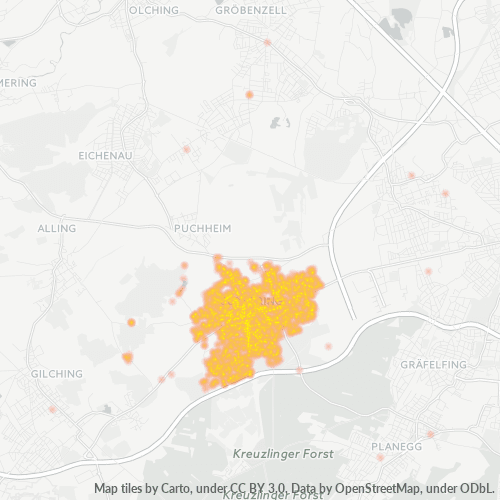 82110 Standortdichte-Heatmap